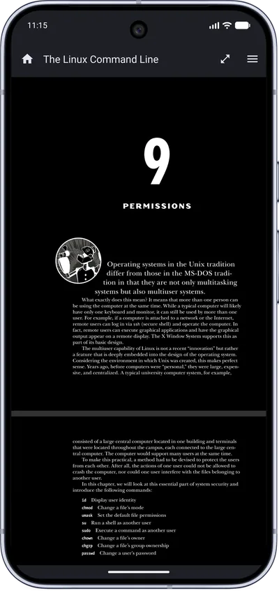 MJ PDF 3.1.0 displaying a PDF in dark mode on Android